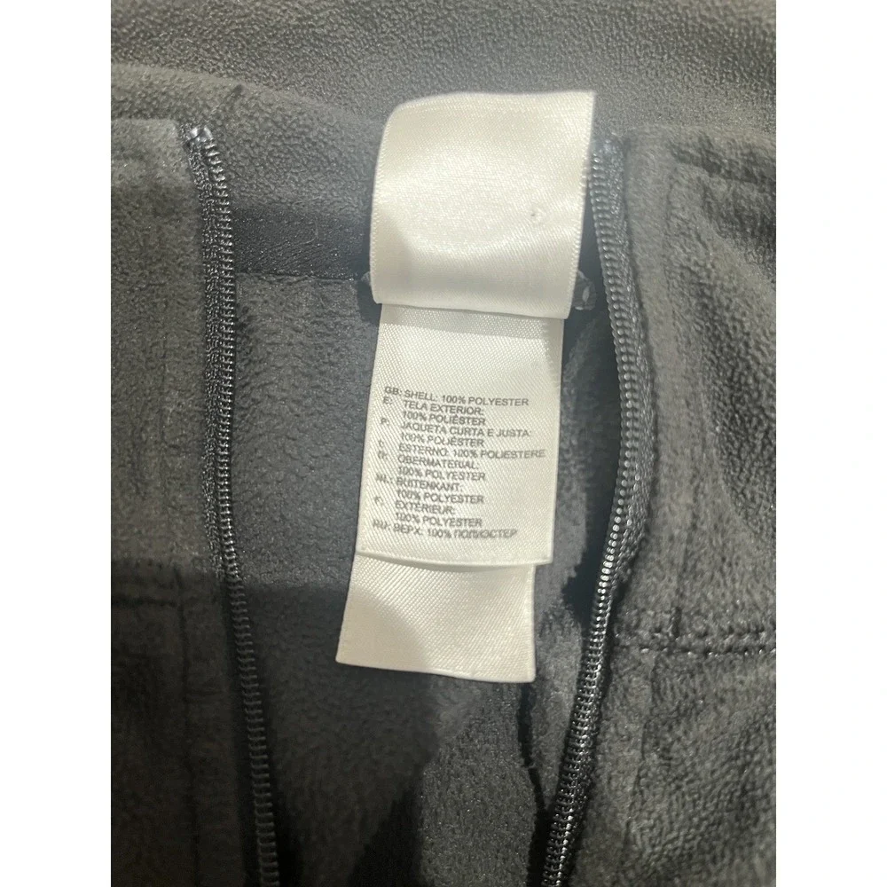 The North Face TKA-100 Light Weight Black 1/4 Zip Fleece Jacket Men's XXL
